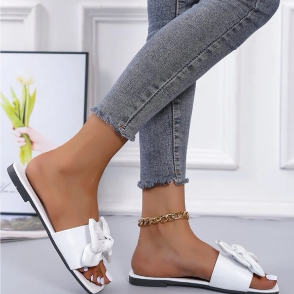 Mini bow decor slide sandals - Picture 4 of 4